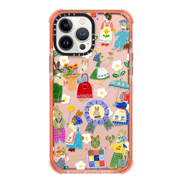 Aiko Fukawa x CASETiFY iPhone 13 Pro Max ケース Peach ウルトラインパクトケース RABBIT lover