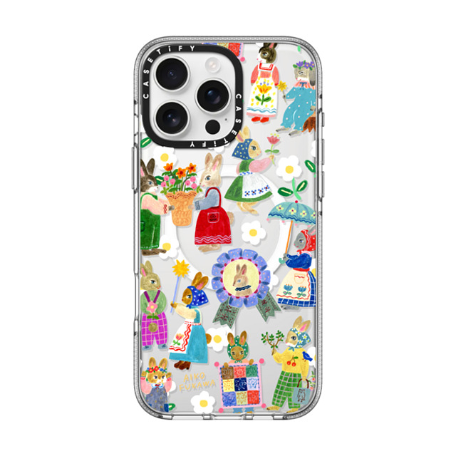 Aiko Fukawa x CASETiFY iPhone 16 Pro Max ケース クリア クリア ケース MagSafe対応 RABBIT lover