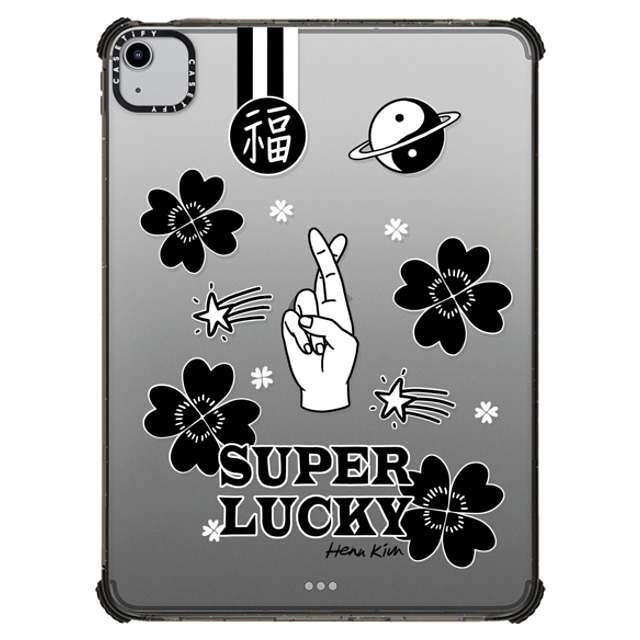 Henn Kim x CASETiFY iPad Air (第4/5世代) Minimalism,Monochrome Black iPad インパクト ケース Super Lucky Mother's Day Henn Kim x CASETiFY iPad Air (第4/5世代) Minimalism,Monochrome Black iPad インパクト ケース Super Lucky Mother's Day