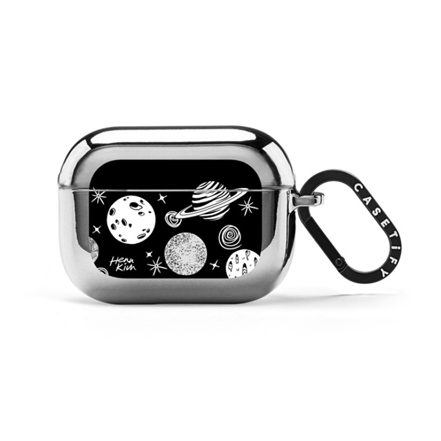 Henn Kim x CASETiFY AirPods Pro Space,Minimalism シルバー ミラー ケース Universe Back to School Henn Kim x CASETiFY AirPods Pro Space,Minimalism シルバー ミラー ケース Universe Back to School