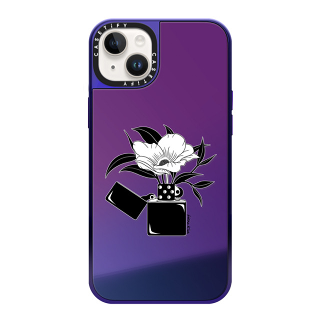 Henn Kim x CASETiFY iPhone 14 Plus Case Purple Disco on Purple ミラーケース MagSafe対応 Light My Fire Henn Kim x CASETiFY iPhone 14 Plus Case Purple Disco on Purple ミラーケース MagSafe対応 Light My Fire