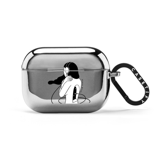 Henn Kim x CASETiFY AirPods Pro Monochrome シルバー ミラー ケース Listen To Your Inner Voice Mother's Day Henn Kim x CASETiFY AirPods Pro Monochrome シルバー ミラー ケース Listen To Your Inner Voice Mother's Day