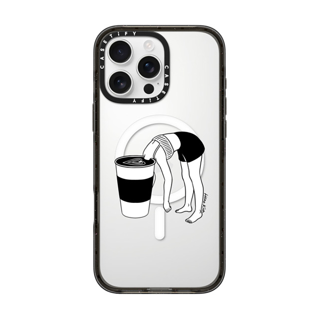 Henn Kim x CASETiFY iPhone 16 Pro Max ケース Coffee,Minimalism ブラック インパクトケース MagSafe対応 Coffee, First Father's Day Henn Kim x CASETiFY iPhone 16 Pro Max ケース Coffee,Minimalism ブラック インパクトケース MagSafe対応 Coffee, First Father's Day