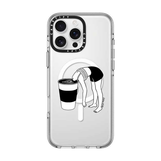 Henn Kim x CASETiFY iPhone 16 Pro Max Case Coffee,Minimalism Clear Clear Case MagSafe Compatible Coffee, First Mother's Day Henn Kim x CASETiFY iPhone 16 Pro Max Case Coffee,Minimalism Clear Clear Case MagSafe Compatible Coffee, First Mother's Day
