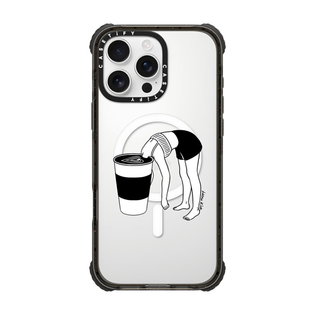 Henn Kim x CASETiFY iPhone 16 Pro Max ケース Coffee,Minimalism ブラック ウルトラ インパクトケース MagSafe 対応 Coffee, First Father's Day Henn Kim x CASETiFY iPhone 16 Pro Max ケース Coffee,Minimalism ブラック ウルトラ インパクトケース MagSafe 対応 Coffee, First Father's Day