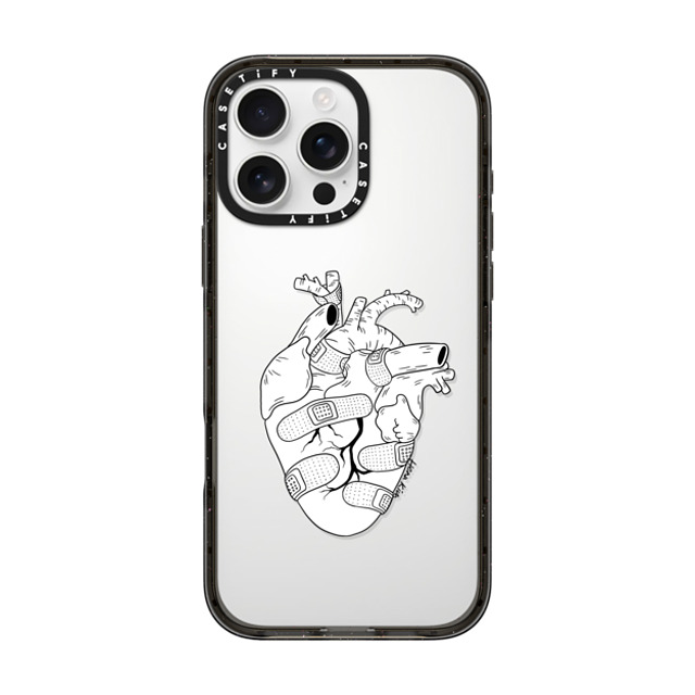 Henn Kim x CASETiFY iPhone 16 Pro Max ケース Minimalism,Monochrome ブラック インパクトケース Strong Heart Father's Day Henn Kim x CASETiFY iPhone 16 Pro Max ケース Minimalism,Monochrome ブラック インパクトケース Strong Heart Father's Day
