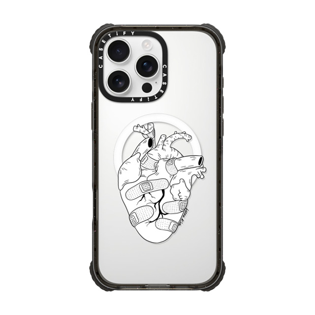 Henn Kim x CASETiFY iPhone 16 Pro Max Case Black ウルトラ インパクトケース MagSafe 対応 Strong Heart Henn Kim x CASETiFY iPhone 16 Pro Max Case Black ウルトラ インパクトケース MagSafe 対応 Strong Heart