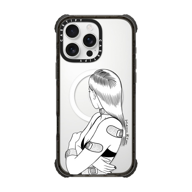 Henn Kim x CASETiFY iPhone 16 Pro Max ケース Chrome,Monochrome ブラック ウルトラ インパクトケース MagSafe 対応 My Hurts is Real Halloween Henn Kim x CASETiFY iPhone 16 Pro Max ケース Chrome,Monochrome ブラック ウルトラ インパクトケース MagSafe 対応 My Hurts is Real Halloween