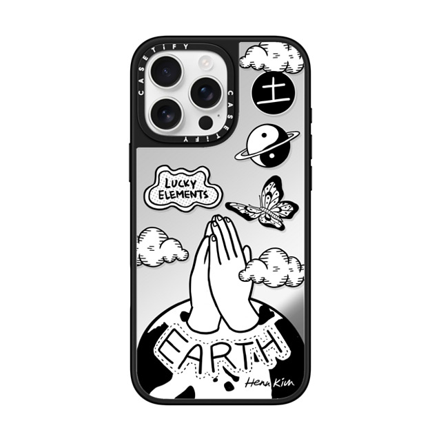 Henn Kim x CASETiFY iPhone 16 Pro Max ケース Minimalism,Monochrome Silver on Black ミラーケース MagSafe対応 5 Elements: EARTH Back to School Henn Kim x CASETiFY iPhone 16 Pro Max ケース Minimalism,Monochrome Silver on Black ミラーケース MagSafe対応 5 Elements: EARTH Back to School