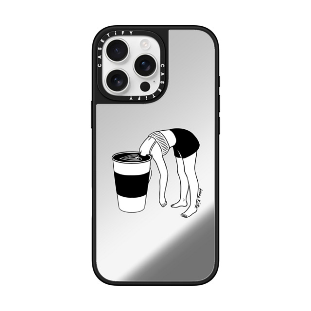 Henn Kim x CASETiFY iPhone 16 Pro Max ケース Coffee,Minimalism Silver on Black ミラーケース MagSafe対応 Coffee, First Father's Day Henn Kim x CASETiFY iPhone 16 Pro Max ケース Coffee,Minimalism Silver on Black ミラーケース MagSafe対応 Coffee, First Father's Day
