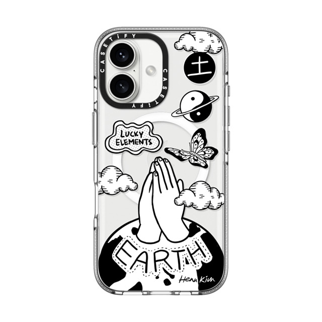 Henn Kim x CASETiFY iPhone 16 ケース Minimalism,Monochrome クリア クリア ケース MagSafe対応 5 Elements: EARTH Back to School Henn Kim x CASETiFY iPhone 16 ケース Minimalism,Monochrome クリア クリア ケース MagSafe対応 5 Elements: EARTH Back to School