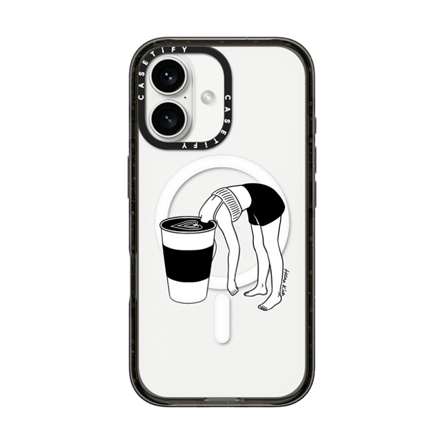 Henn Kim x CASETiFY iPhone 16 ケース Coffee,Minimalism ブラック インパクトケース MagSafe対応 Coffee, First Father's Day Henn Kim x CASETiFY iPhone 16 ケース Coffee,Minimalism ブラック インパクトケース MagSafe対応 Coffee, First Father's Day