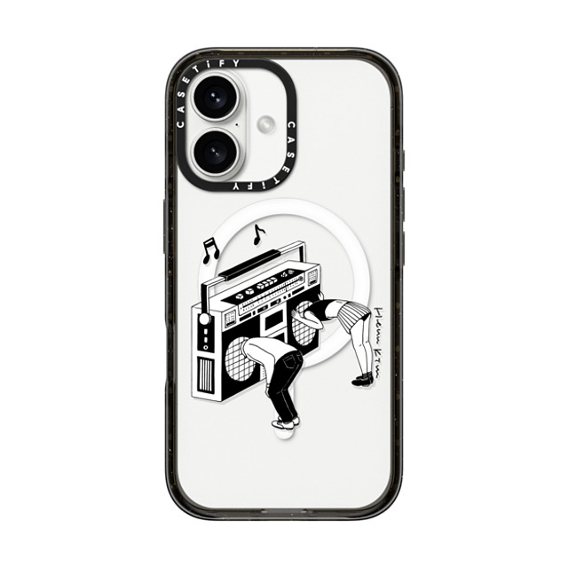 Henn Kim x CASETiFY iPhone 16 ケース Monochrome ブラック インパクトケース MagSafe対応 Radiohead Father's Day Henn Kim x CASETiFY iPhone 16 ケース Monochrome ブラック インパクトケース MagSafe対応 Radiohead Father's Day