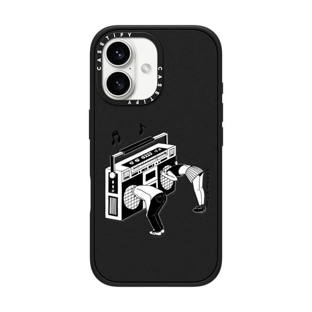 Henn Kim x CASETiFY iPhone 16 Case Monochrome Matte Black Impact Case MagSafe Compatible Radiohead Father's Day Henn Kim x CASETiFY iPhone 16 Case Monochrome Matte Black Impact Case MagSafe Compatible Radiohead Father's Day