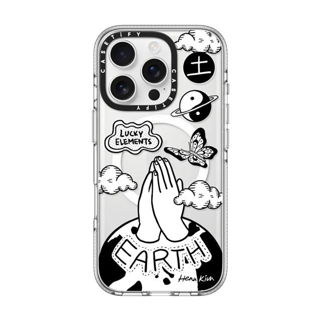 Henn Kim x CASETiFY iPhone 16 Pro ケース Minimalism,Monochrome クリア クリア ケース MagSafe対応 5 Elements: EARTH Back to School Henn Kim x CASETiFY iPhone 16 Pro ケース Minimalism,Monochrome クリア クリア ケース MagSafe対応 5 Elements: EARTH Back to School