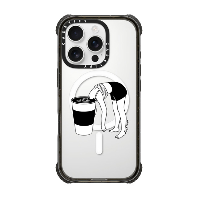 Henn Kim x CASETiFY iPhone 16 Pro Case Coffee,Minimalism Black ウルトラ インパクトケース MagSafe 対応 Coffee, First Father's Day Henn Kim x CASETiFY iPhone 16 Pro Case Coffee,Minimalism Black ウルトラ インパクトケース MagSafe 対応 Coffee, First Father's Day