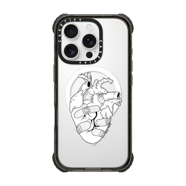 Henn Kim x CASETiFY iPhone 16 Pro ケース Minimalism,Monochrome ブラック ウルトラ インパクトケース MagSafe 対応 Strong Heart Father's Day Henn Kim x CASETiFY iPhone 16 Pro ケース Minimalism,Monochrome ブラック ウルトラ インパクトケース MagSafe 対応 Strong Heart Father's Day