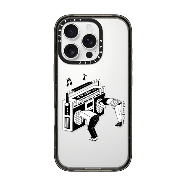 Henn Kim x CASETiFY iPhone 16 Pro ケース Monochrome ブラック インパクトケース Radiohead Father's Day Henn Kim x CASETiFY iPhone 16 Pro ケース Monochrome ブラック インパクトケース Radiohead Father's Day