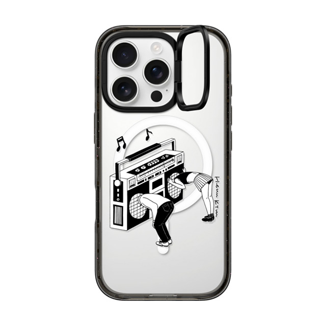 Henn Kim x CASETiFY iPhone 16 Pro Case Monochrome Black インパクトリングスタンドケース MagSafe対応 Radiohead Father's Day Henn Kim x CASETiFY iPhone 16 Pro Case Monochrome Black インパクトリングスタンドケース MagSafe対応 Radiohead Father's Day