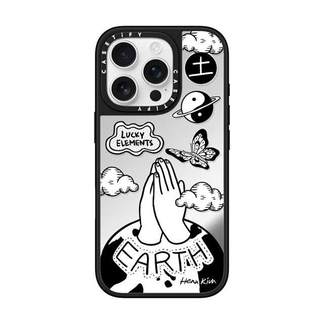 Henn Kim x CASETiFY iPhone 16 Pro ケース Minimalism,Monochrome Silver on Black ミラーケース MagSafe対応 5 Elements: EARTH Back to School Henn Kim x CASETiFY iPhone 16 Pro ケース Minimalism,Monochrome Silver on Black ミラーケース MagSafe対応 5 Elements: EARTH Back to School