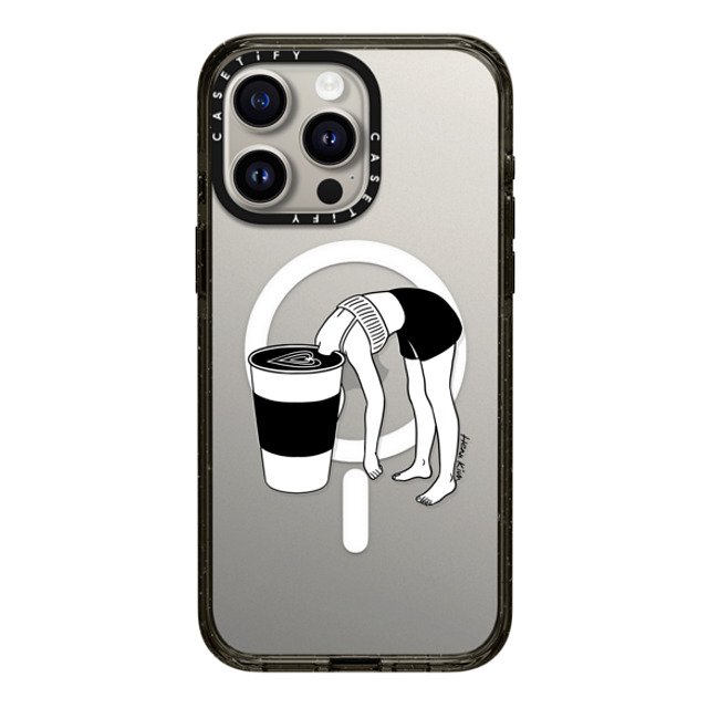 Henn Kim x CASETiFY iPhone 15 Pro Max ケース Coffee,Minimalism ブラック インパクトケース MagSafe対応 Coffee, First Father's Day Henn Kim x CASETiFY iPhone 15 Pro Max ケース Coffee,Minimalism ブラック インパクトケース MagSafe対応 Coffee, First Father's Day
