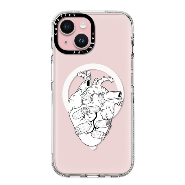 Henn Kim x CASETiFY iPhone 15 Case クリア クリア ケース MagSafe対応 Strong Heart Henn Kim x CASETiFY iPhone 15 Case クリア クリア ケース MagSafe対応 Strong Heart