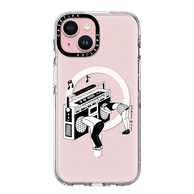 Henn Kim x CASETiFY iPhone 15 ケース Monochrome クリア クリア ケース MagSafe対応 Radiohead Father's Day Henn Kim x CASETiFY iPhone 15 ケース Monochrome クリア クリア ケース MagSafe対応 Radiohead Father's Day