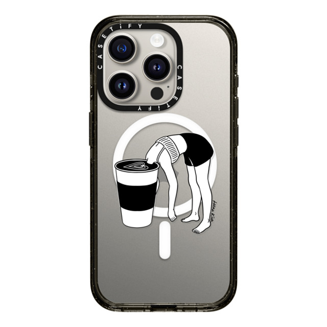 Henn Kim x CASETiFY iPhone 15 Pro Case Coffee,Minimalism Black Impact Case MagSafe Compatible Coffee, First Mother's Day Henn Kim x CASETiFY iPhone 15 Pro Case Coffee,Minimalism Black Impact Case MagSafe Compatible Coffee, First Mother's Day