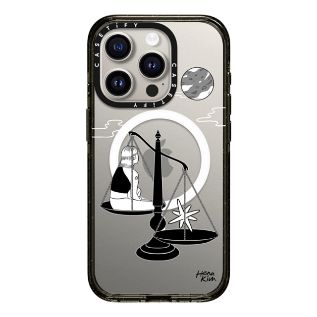 Henn Kim x CASETiFY iPhone 15 Pro Case Zodiac,Minimalism ブラック インパクトケース MagSafe対応 Libra Mother's Day Henn Kim x CASETiFY iPhone 15 Pro Case Zodiac,Minimalism ブラック インパクトケース MagSafe対応 Libra Mother's Day