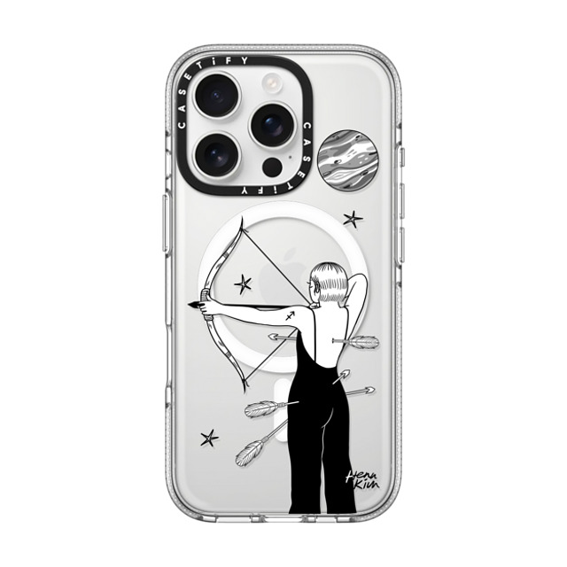 Henn Kim x CASETiFY iPhone 16 Pro Case Zodiac,Minimalism Clear Clear Case MagSafe Compatible Sagittarius Mother's Day Henn Kim x CASETiFY iPhone 16 Pro Case Zodiac,Minimalism Clear Clear Case MagSafe Compatible Sagittarius Mother's Day