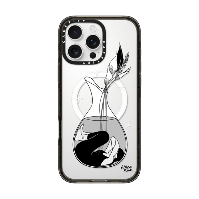 Henn Kim x CASETiFY iPhone 16 Pro Max Case Zodiac,Minimalism Black Impact Case MagSafe Compatible みずがめ座 Mother's Day Henn Kim x CASETiFY iPhone 16 Pro Max Case Zodiac,Minimalism Black Impact Case MagSafe Compatible みずがめ座 Mother's Day