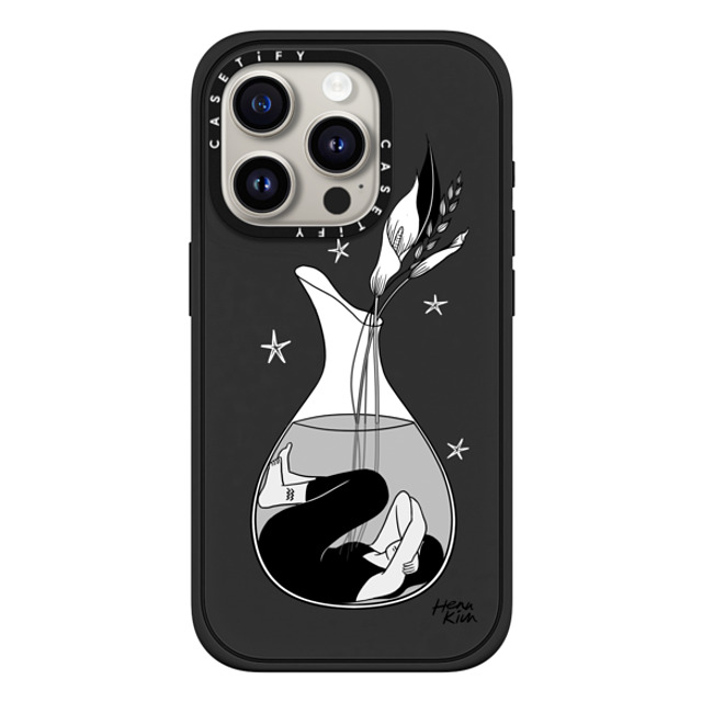 Henn Kim x CASETiFY iPhone 15 Pro Case Zodiac,Minimalism マットブラック Impact Case MagSafe Compatible みずがめ座 Mother's Day Henn Kim x CASETiFY iPhone 15 Pro Case Zodiac,Minimalism マットブラック Impact Case MagSafe Compatible みずがめ座 Mother's Day