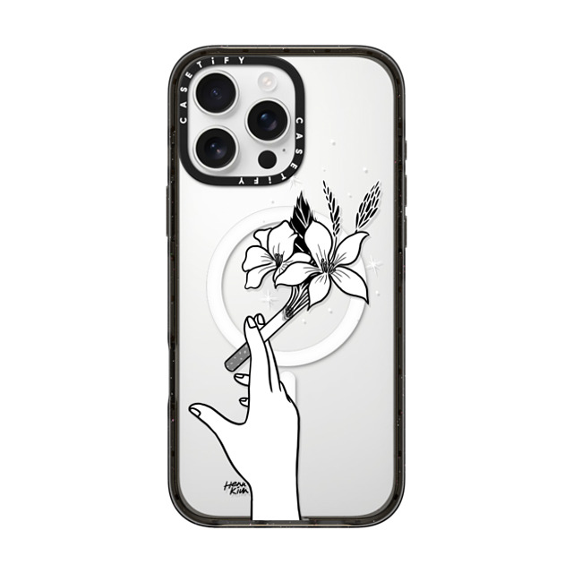 Henn Kim x CASETiFY iPhone 16 Pro Max Case Floral,Minimalism Black Impact Case MagSafe Compatible Just Breathe Back to School Henn Kim x CASETiFY iPhone 16 Pro Max Case Floral,Minimalism Black Impact Case MagSafe Compatible Just Breathe Back to School