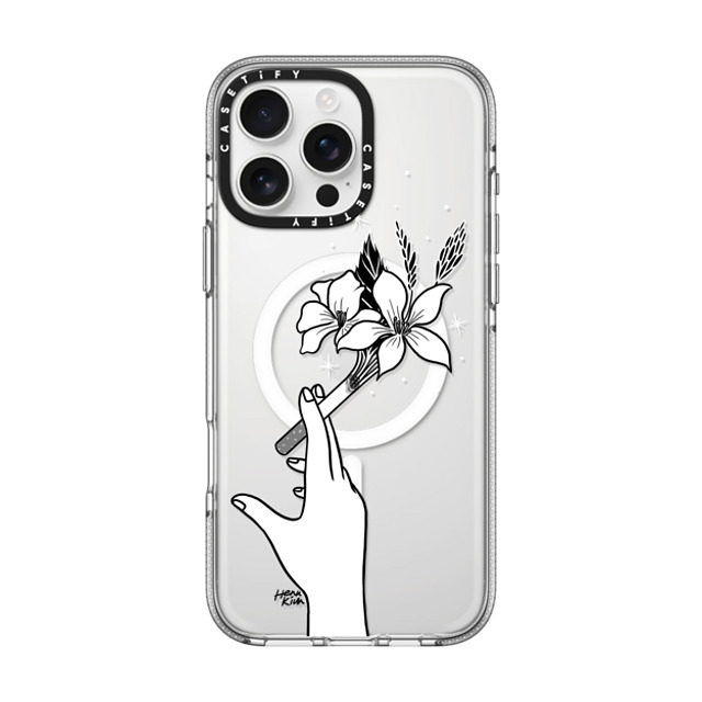 Henn Kim x CASETiFY iPhone 16 Pro Max ケース Floral,Minimalism クリア クリア ケース MagSafe対応 Just Breathe Father's Day Henn Kim x CASETiFY iPhone 16 Pro Max ケース Floral,Minimalism クリア クリア ケース MagSafe対応 Just Breathe Father's Day