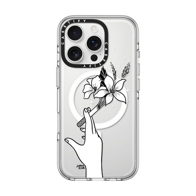 Henn Kim x CASETiFY iPhone 16 Pro Case Floral,Minimalism クリア クリア ケース MagSafe対応 Just Breathe Back to School Henn Kim x CASETiFY iPhone 16 Pro Case Floral,Minimalism クリア クリア ケース MagSafe対応 Just Breathe Back to School
