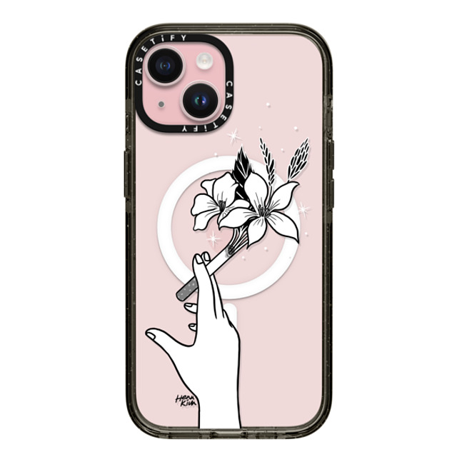 Henn Kim x CASETiFY iPhone 15 Case Floral,Minimalism Black Impact Case MagSafe Compatible Just Breathe Back to School Henn Kim x CASETiFY iPhone 15 Case Floral,Minimalism Black Impact Case MagSafe Compatible Just Breathe Back to School