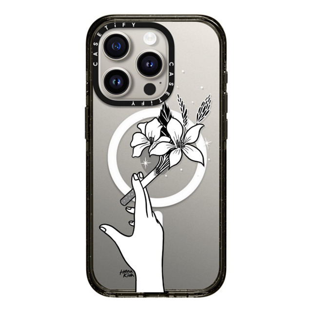 Henn Kim x CASETiFY iPhone 15 Pro Case Floral,Minimalism Black Impact Case MagSafe Compatible Just Breathe Back to School Henn Kim x CASETiFY iPhone 15 Pro Case Floral,Minimalism Black Impact Case MagSafe Compatible Just Breathe Back to School