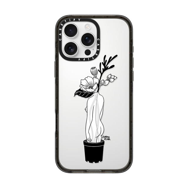 Henn Kim x CASETiFY iPhone 16 Pro Max ケース Floral,Minimalism ブラック インパクトケース Self-Growth Back to School Henn Kim x CASETiFY iPhone 16 Pro Max ケース Floral,Minimalism ブラック インパクトケース Self-Growth Back to School