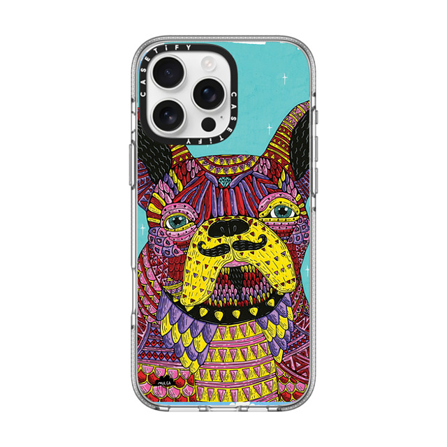 Mulga x CASETiFY iPhone 16 Pro Max ケース Dog,Animal クリア クリア ケース MagSafe対応 Franco The Frenchie Phone Case by Mulga Back to School Mulga x CASETiFY iPhone 16 Pro Max ケース Dog,Animal クリア クリア ケース MagSafe対応 Franco The Frenchie Phone Case by Mulga Back to School