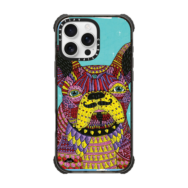 Mulga x CASETiFY iPhone 16 Pro Max ケース Dog,Animal ブラック ウルトラ インパクトケース MagSafe 対応 Franco The Frenchie Phone Case by Mulga Father's Day Mulga x CASETiFY iPhone 16 Pro Max ケース Dog,Animal ブラック ウルトラ インパクトケース MagSafe 対応 Franco The Frenchie Phone Case by Mulga Father's Day