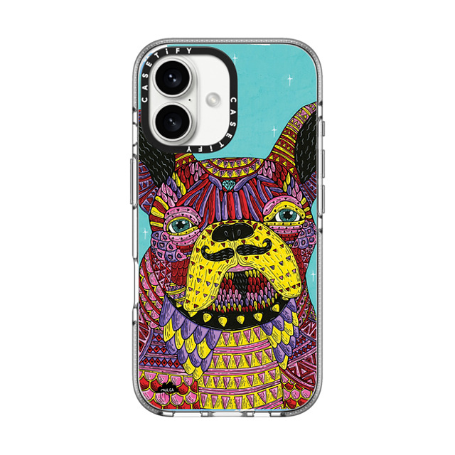 Mulga x CASETiFY iPhone 16 ケース Dog,Animal クリア クリア ケース MagSafe対応 Franco The Frenchie Phone Case by Mulga Back to School Mulga x CASETiFY iPhone 16 ケース Dog,Animal クリア クリア ケース MagSafe対応 Franco The Frenchie Phone Case by Mulga Back to School