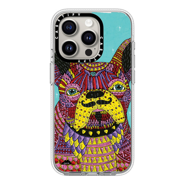 Mulga x CASETiFY iPhone 15 Pro ケース Dog,Animal クリア クリア ケース MagSafe対応 Franco The Frenchie Phone Case by Mulga Back to School Mulga x CASETiFY iPhone 15 Pro ケース Dog,Animal クリア クリア ケース MagSafe対応 Franco The Frenchie Phone Case by Mulga Back to School