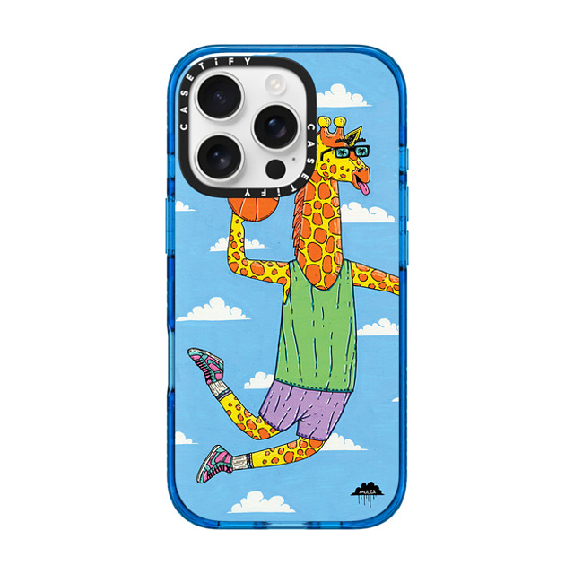 Mulga x CASETiFY iPhone 16 Pro Case スカイブルー Impact Case MagSafe Compatible Gerard the Giraffe Phone Case by Mulga Mulga x CASETiFY iPhone 16 Pro Case スカイブルー Impact Case MagSafe Compatible Gerard the Giraffe Phone Case by Mulga