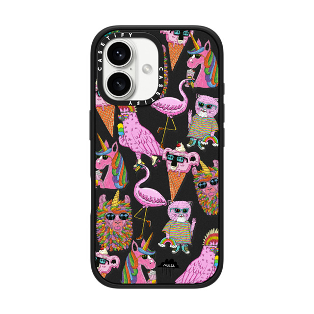 Mulga x CASETiFY iPhone 16 ケース Animal,Cartoon マットブラック インパクトケース MagSafe対応 Chilling with the Funky Cats iPhone case by Mulga Mother's Day Mulga x CASETiFY iPhone 16 ケース Animal,Cartoon マットブラック インパクトケース MagSafe対応 Chilling with the Funky Cats iPhone case by Mulga Mother's Day