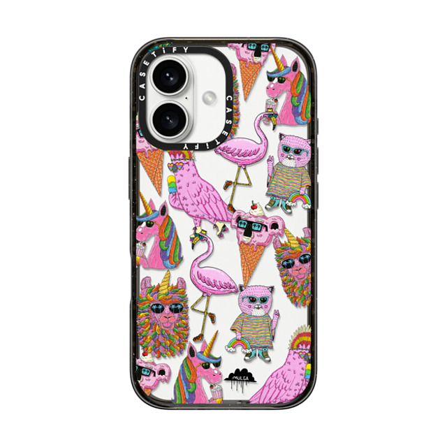 Mulga x CASETiFY iPhone 16 ケース Animal,Cartoon ブラック インパクトケース Chilling with the Funky Cats iPhone case by Mulga Father's Day Mulga x CASETiFY iPhone 16 ケース Animal,Cartoon ブラック インパクトケース Chilling with the Funky Cats iPhone case by Mulga Father's Day