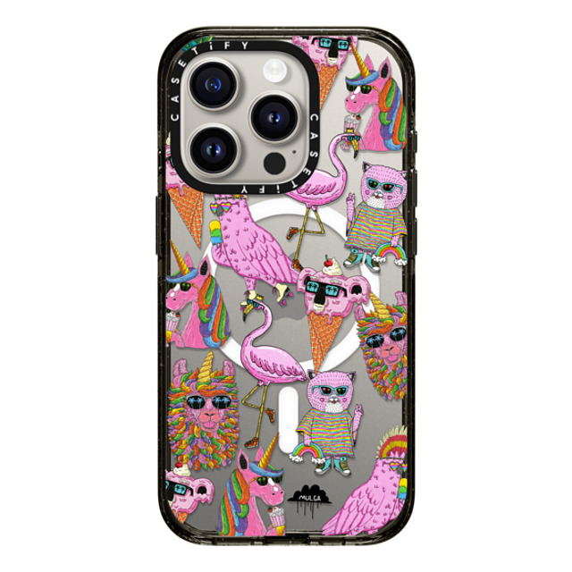 Mulga x CASETiFY iPhone 15 Pro ケース Animal,Cartoon ブラック インパクトケース MagSafe対応 Chilling with the Funky Cats iPhone case by Mulga Father's Day Mulga x CASETiFY iPhone 15 Pro ケース Animal,Cartoon ブラック インパクトケース MagSafe対応 Chilling with the Funky Cats iPhone case by Mulga Father's Day