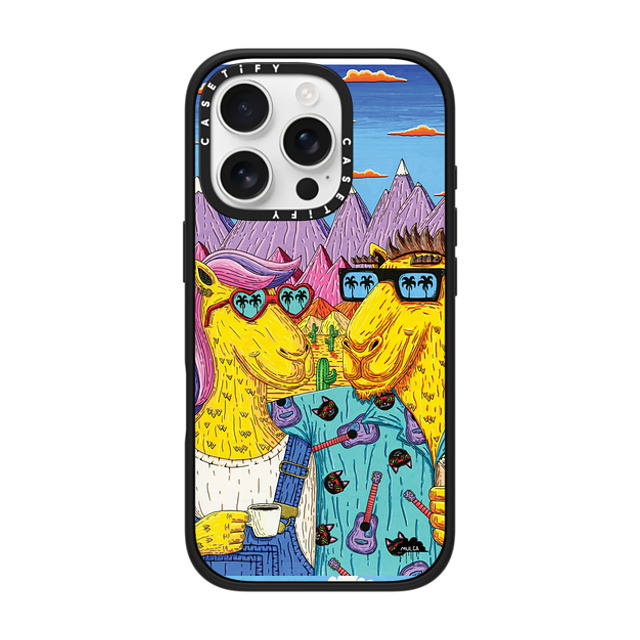 Mulga x CASETiFY iPhone 16 Pro ケース Animal,Cartoon マットブラック インパクトケース MagSafe対応 Emma and Dave the Camel Couple Phone Case by Mulga Father's Day Mulga x CASETiFY iPhone 16 Pro ケース Animal,Cartoon マットブラック インパクトケース MagSafe対応 Emma and Dave the Camel Couple Phone Case by Mulga Father's Day