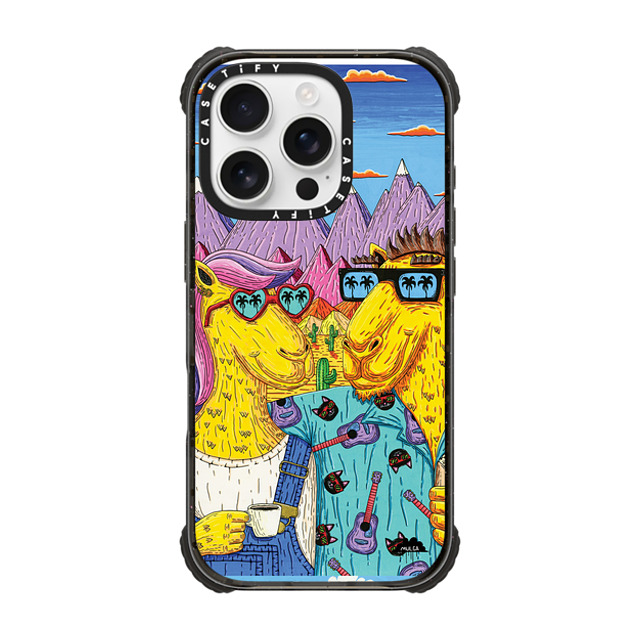 Mulga x CASETiFY iPhone 16 Pro Case Animal,Cartoon Black ウルトラ インパクトケース MagSafe 対応 Emma and Dave the Camel Couple Phone Case by Mulga Father's Day Mulga x CASETiFY iPhone 16 Pro Case Animal,Cartoon Black ウルトラ インパクトケース MagSafe 対応 Emma and Dave the Camel Couple Phone Case by Mulga Father's Day
