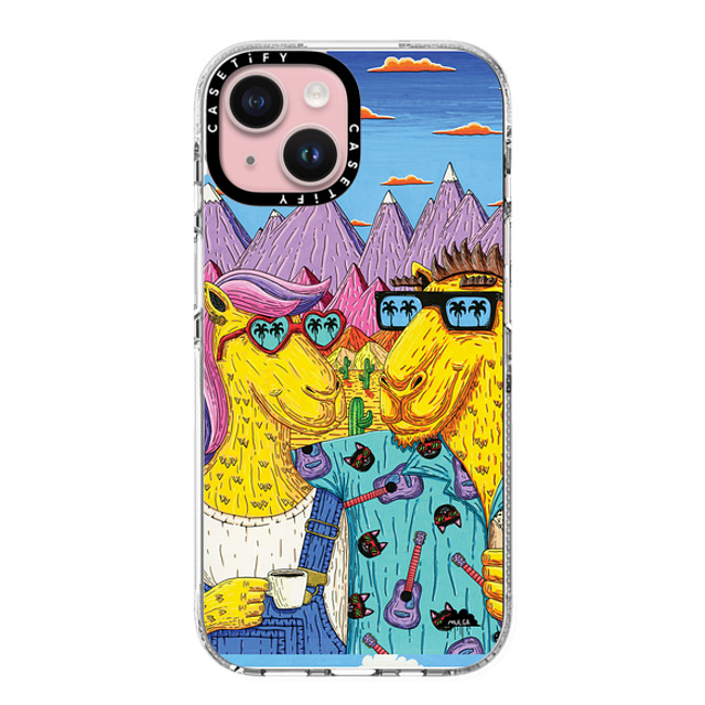 Mulga x CASETiFY iPhone 15 Case Animal,Cartoon Clear Clear Case MagSafe Compatible Emma and Dave the Camel Couple Phone Case by Mulga Father's Day Mulga x CASETiFY iPhone 15 Case Animal,Cartoon Clear Clear Case MagSafe Compatible Emma and Dave the Camel Couple Phone Case by Mulga Father's Day