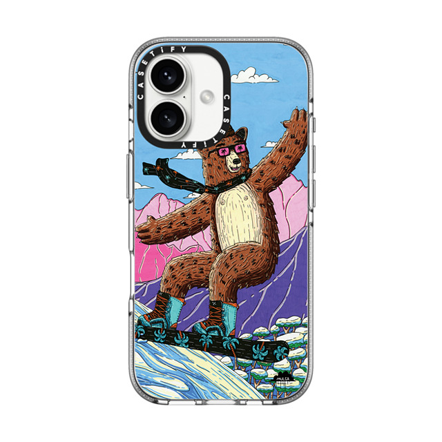 Mulga x CASETiFY iPhone 16 ケース Animal,Cartoon クリア クリア ケース MagSafe対応 George the Bear Mother's Day Mulga x CASETiFY iPhone 16 ケース Animal,Cartoon クリア クリア ケース MagSafe対応 George the Bear Mother's Day